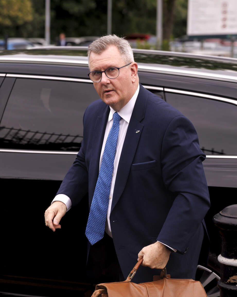 jeffrey-donaldson-arrives-at-newry-court-belfast-telegraph